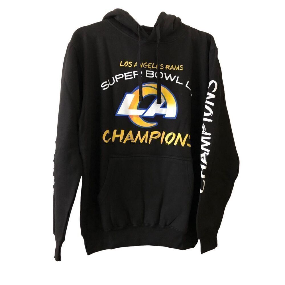 Los Angeles Rams Super Bowl Champions Pullover Hoodie Men’s Size Large